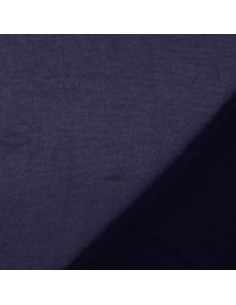 Tessuto satin deluxe tocco seta - Blu marino 2