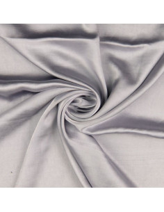 Tessuto satin deluxe tocco seta - Grigio chiaro