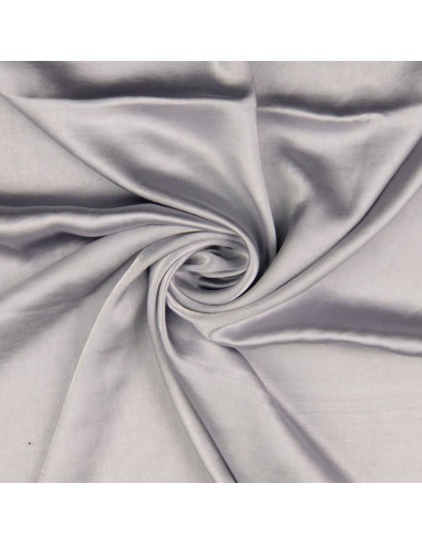 Tessuto satin deluxe tocco seta - Grigio chiaro