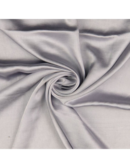 Tessuto satin deluxe tocco seta - Grigio chiaro