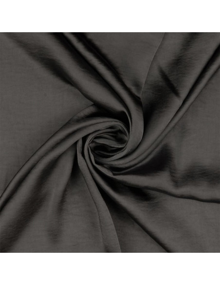 Tessuto satin deluxe tocco seta - Grigio scuro
