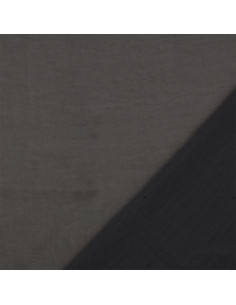 Tessuto satin deluxe tocco seta - Grigio scuro 2