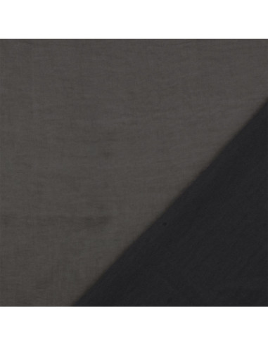 Tessuto satin deluxe tocco seta - Grigio scuro