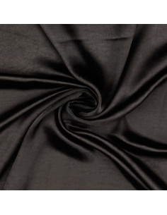 Tessuto satin deluxe tocco seta - Nero