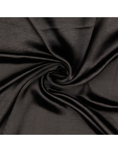 Tessuto satin deluxe tocco seta - Nero
