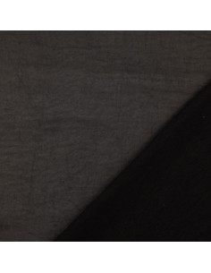 Tessuto satin deluxe tocco seta - Nero 2