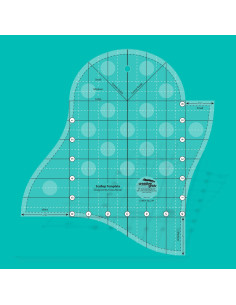 Regola per bordo smerlato Scallop Template Creative Grids 2