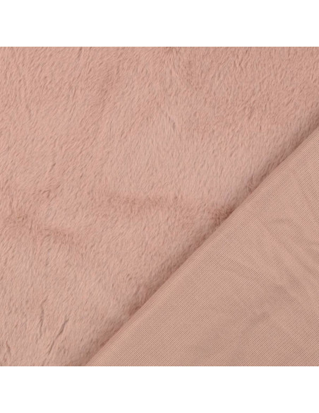 Tessuto in finta pelliccia - Rosa antico