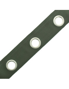Fascia con occhielli argento opaco - Verde salvia 2