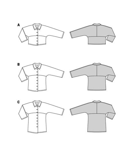Modello di camicetta - Burda 5887