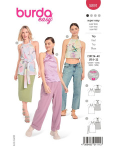Modello di top - Burda 5891