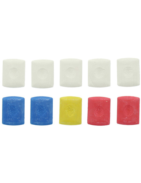 Scatola di 10 gessetti da sarto assortiti