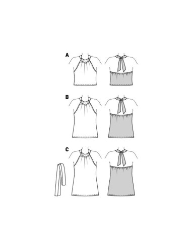 Modello di top - Burda 5891