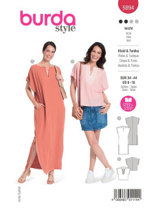 Modello di abito e tunica - Burda 5894