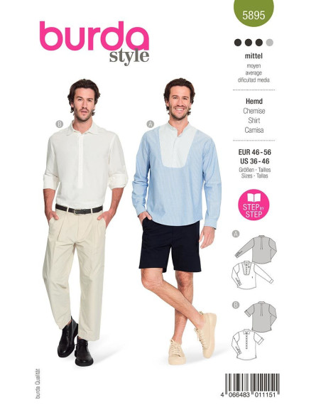 Modello di camicia - Burda 5895