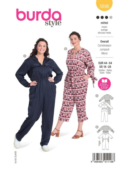 Modello di tuta - Burda 5896