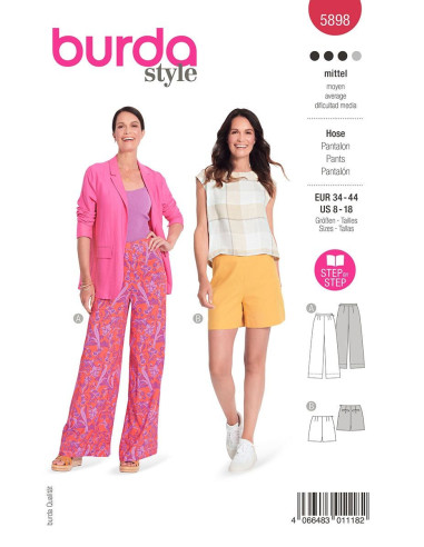 Modello di pantaloni - Burda 5898