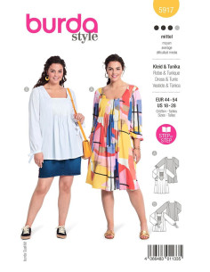 Modello di abito e tunica - Burda 5917