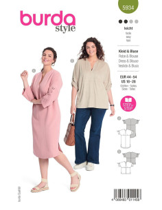 Modello di abito e camicetta - Burda 5934