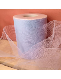 Nastro di tulle - Blu - Rotolo di 40 metri
