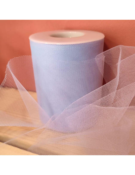 Nastro di tulle - Blu - Rotolo di 40 metri