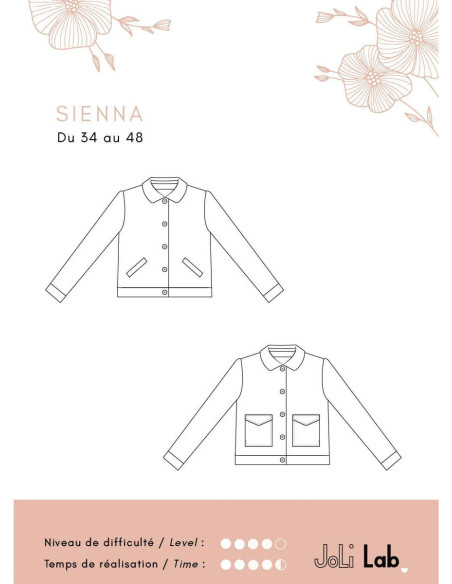 Modello di giacca Sienna - Joli Lab