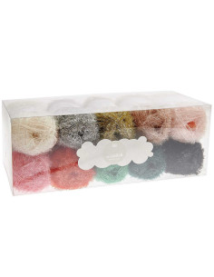 Set di 10 gomitoli di filo da uncinetto Creative Bubble - Good Luck