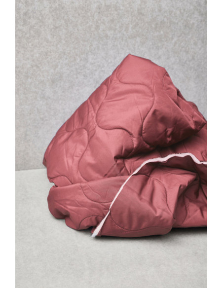 Tessuto trapuntato idrorepellente Wave - Legno di rosa
