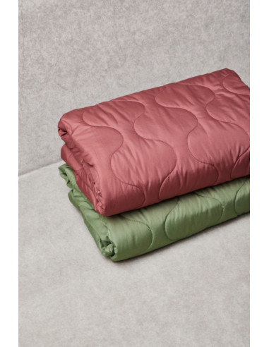 Tessuto trapuntato idrorepellente Wave - Legno di rosa