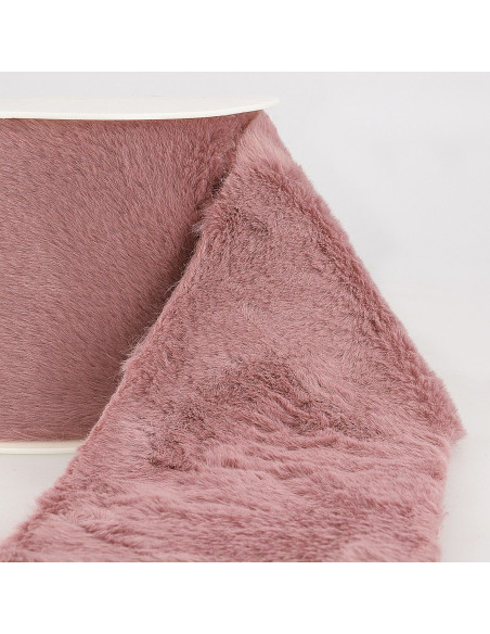 Pelliccia acrilica - Rosa antico