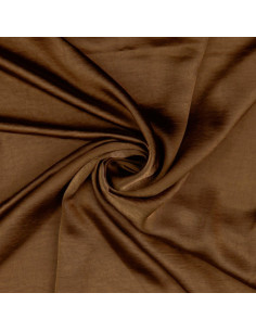Tessuto satin deluxe tocco seta - Cioccolato