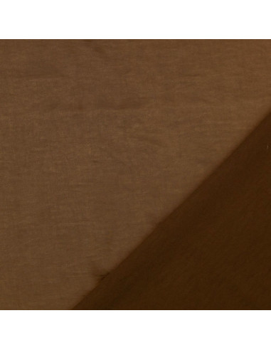 Tessuto satin deluxe tocco seta - Cioccolato