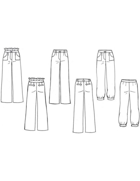 Modello di pantaloni Dulce - Anna Rose patterns