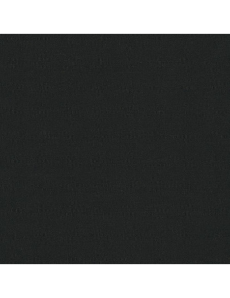 Tessuto cotone tinta unita patchwork Kona - Nero