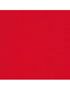 Tessuto cotone tinta unita patchwork Kona - Rosso