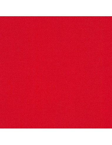 Tessuto cotone tinta unita patchwork Kona - Rosso