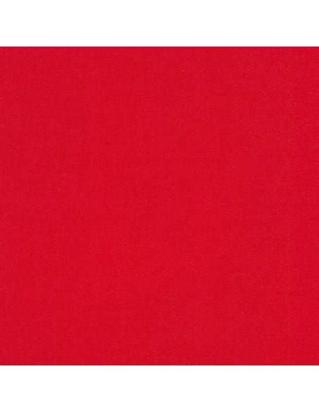 Tessuto cotone tinta unita patchwork Kona - Rosso