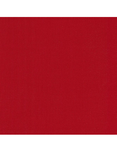 Tessuto cotone tinta unita patchwork Kona - Rosso Ricco