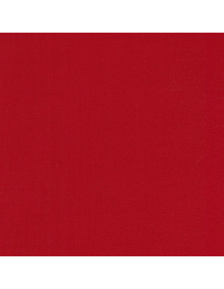 Tessuto cotone tinta unita patchwork Kona - Rosso Ricco