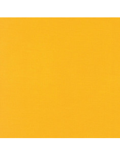 Tessuto cotone tinta unita patchwork Kona - Giallo Mais