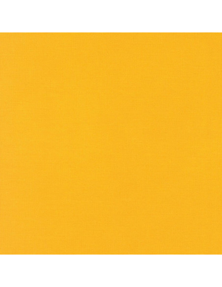 Tessuto cotone tinta unita patchwork Kona - Giallo Mais
