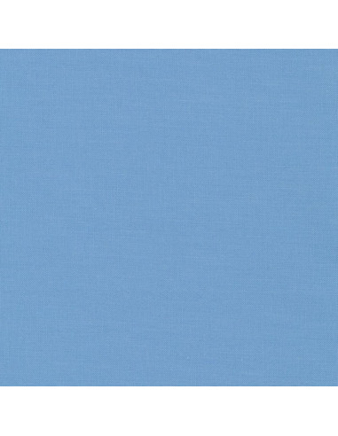 Tessuto cotone unito patchwork Kona - Candy Blue