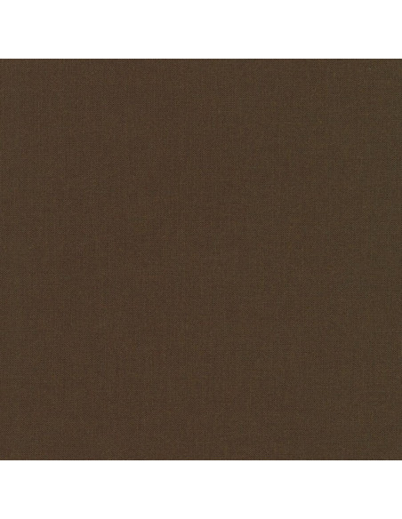 Tessuto cotone unito patchwork Kona - Cioccolato