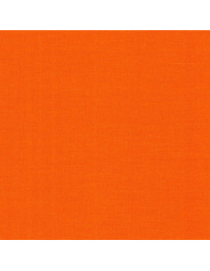 Tessuto cotone tinta unita patchwork Kona - Tangerine