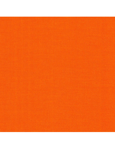 Tessuto cotone tinta unita patchwork Kona - Tangerine