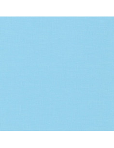 Tessuto cotone tinta unita patchwork Kona - Spa Blue