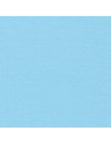 Tessuto cotone tinta unita patchwork Kona - Spa Blue