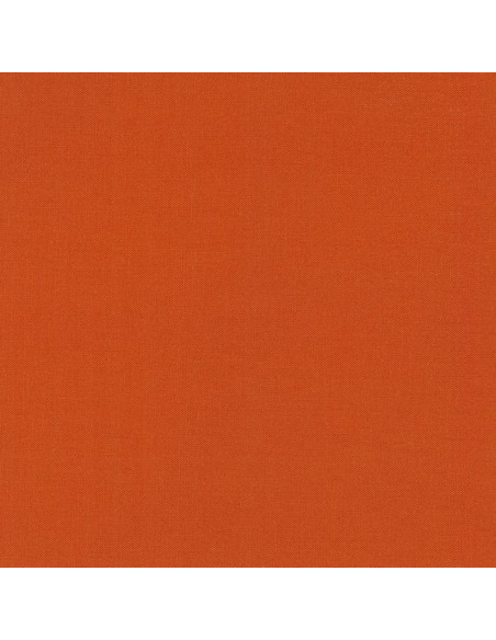 Tessuto cotone unito patchwork Kona - Terracotta