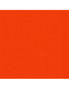 Tessuto cotone unito patchwork Kona - Flame