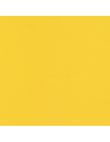 Tessuto cotone tinta unita patchwork Kona - Canary